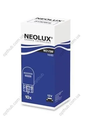 Лампа допоміжн. освітлення 12V 21/5W W3x16q (вир-во Neolux) NEOLUX N580 (фото 1)