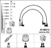 Комплект проводів запалювання MERCEDES S (C126), S (W126), SL (R107) 4.1-5.5 10.72-06.91 NGK 0750 (фото 1)