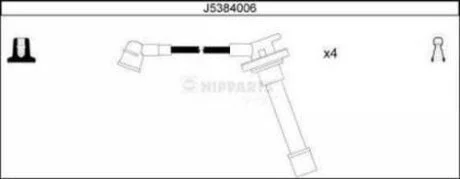 Комплект дротів високої напруги. NIPPARTS J5384006