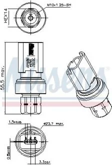 Датчик давления NISSENS 301102