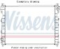 Радіатор охолодження двигуна NISSENS 606517 (фото 1)