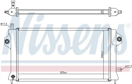 Радіатор охолоджування NISSENS 606529