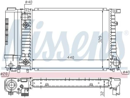 Радіатор NISSENS 60703A