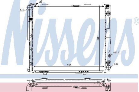 Радіатор NISSENS 62699A