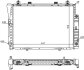 Радіатор охолоджування MERCEDES 300 SE AUT. AC 92- -ua NISSENS 62746A (фото 6)