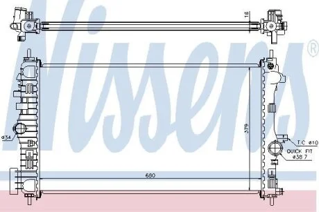 Радiатор NISSENS 630718