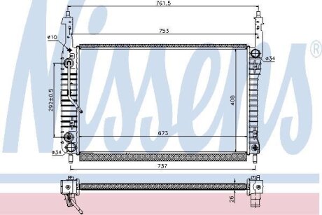 Радiатор NISSENS 63119