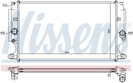 Радіатор охолодження NISSENS 64693