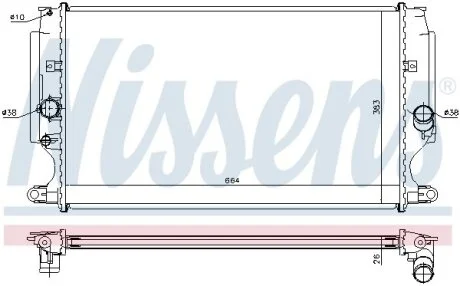 Радіатор охолодження NISSENS 64693