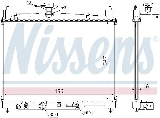 Радiатор NISSENS 64801 (фото 1)