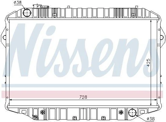 Радіатор охолоджування NISSENS 64861 (фото 1)