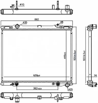 Радіатор охолодження NISSENS 66773