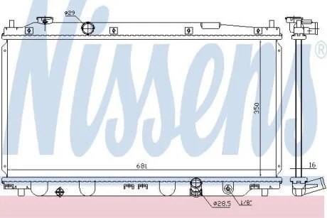 Радiатор NISSENS 68150