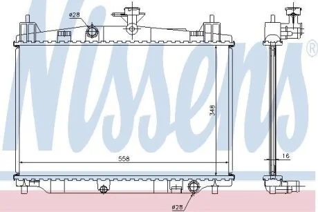 Радiатор NISSENS 68504