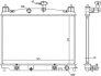 Радіатор охолоджування MAZDA 2 (07-) 1.3 I 16V (+) -ua NISSENS 68538 (фото 5)