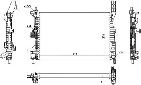 Радіатор NISSENS 69238