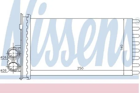 Радіатор опалення NISSENS 71154
