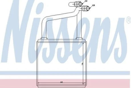 Радіатор пічки NISSENS 72031