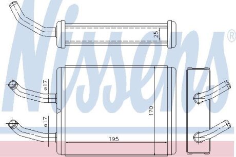 Радіатор пічки NISSENS 77511
