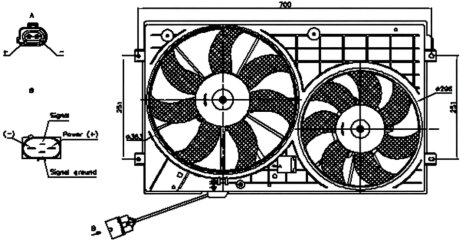 Вентилятор радіатора NISSENS 85644