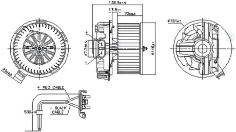 Вентилятор салону NISSENS 87385