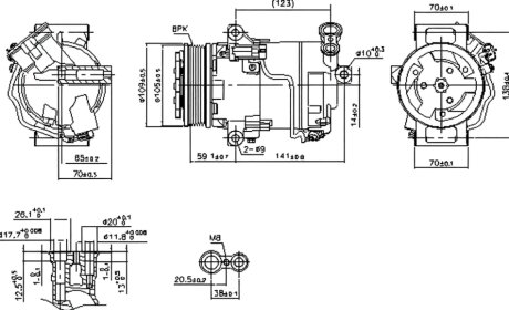Компресор кондиціонера NISSENS 890006