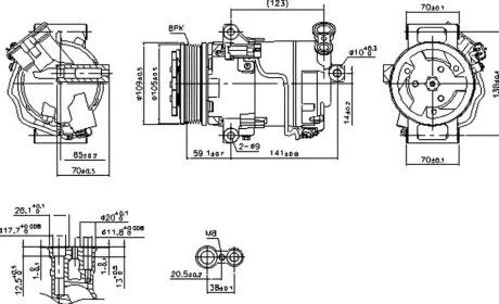 Компрессор кондиционера NISSENS 890006