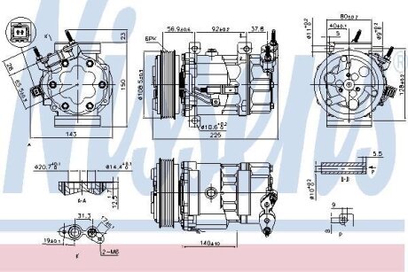 Компресор кондицiонера NISSENS 890041