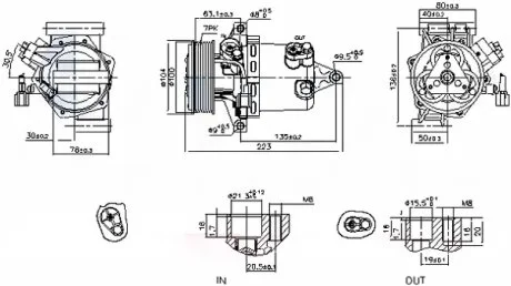 Компресор кондиціонера NISSENS 890053