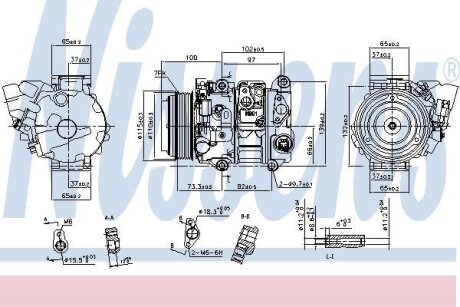 Компресор кондиціонера NISSENS 890143