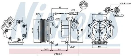 Компресор кондиціонера NISSENS 89047