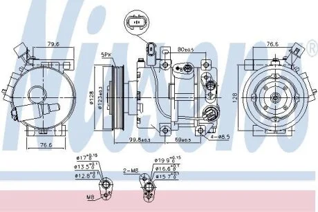 Компресор кондиціонера NISSENS 890562