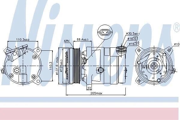Компресор кондиціонера First Fit NISSENS 89058 (фото 1)