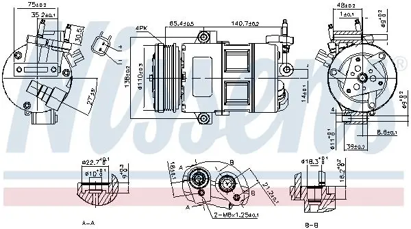 Компресор кондиціонера First Fit NISSENS 890639 (фото 1)