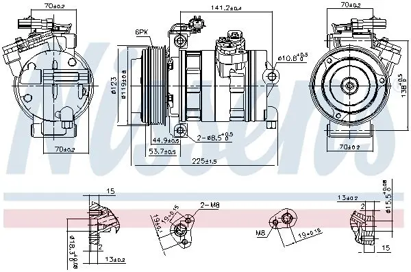 Компресор кондиціонера First Fit NISSENS 890662 (фото 1)