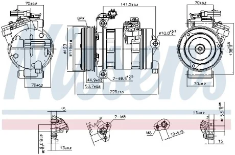 Компресор кондиціонера First Fit NISSENS 890662