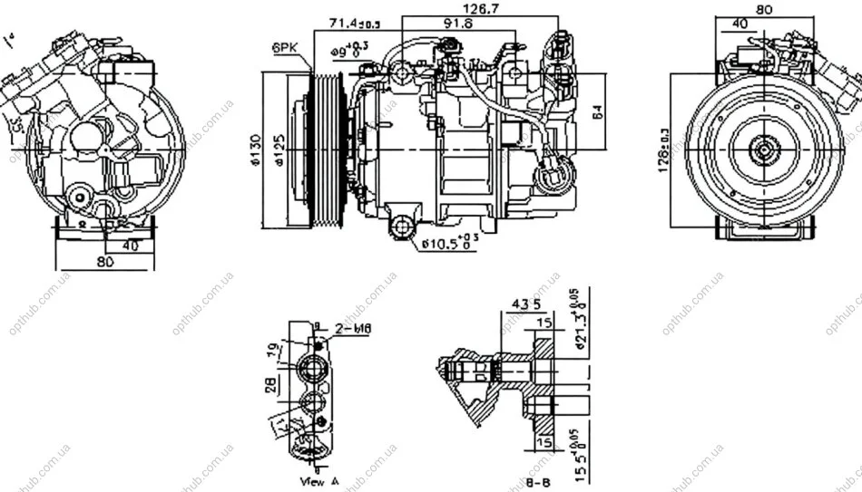 Компрессор NISSENS 890763 (фото 1)