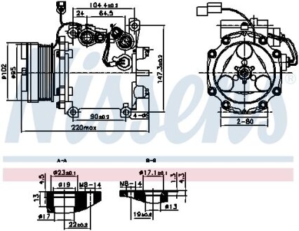 Компресор кондиціонера NISSENS 890879