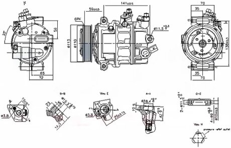 Компресор кондиціонера NISSENS 890893