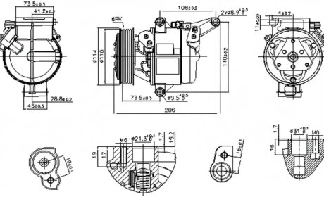 Компрессор кондиционера NISSENS 890948