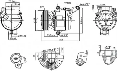 Компресор кондиціонера NISSENS 890948