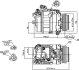 Компресор кондиціонера BMW 5 SERIES E60 545i 03- NISSENS 89199 (фото 5)