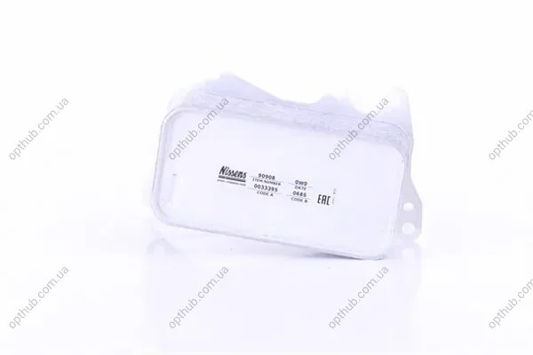 Радіатор масляний BMW X3 F25 (10-) X3 30DX|BMW X3 F25 (10-) X3 35DX|BMW X4 F26 (13-) X4 30DX|BMW X4 F26 -ua NISSENS 90908 (фото 1)