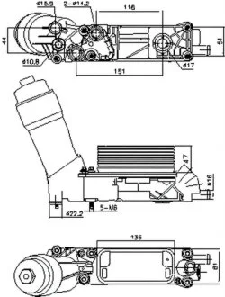 Масляный радиатор NISSENS 91335