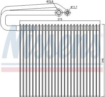 Випарник кондиціонера NISSENS 92165
