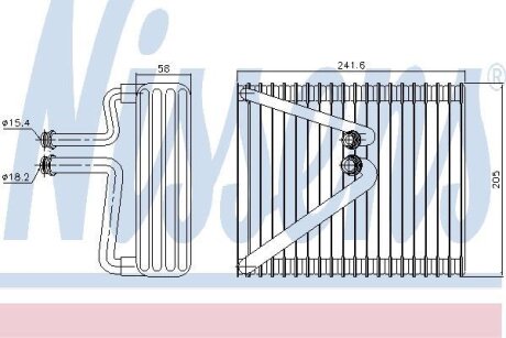 Випарник кондиціонера NISSENS 92206