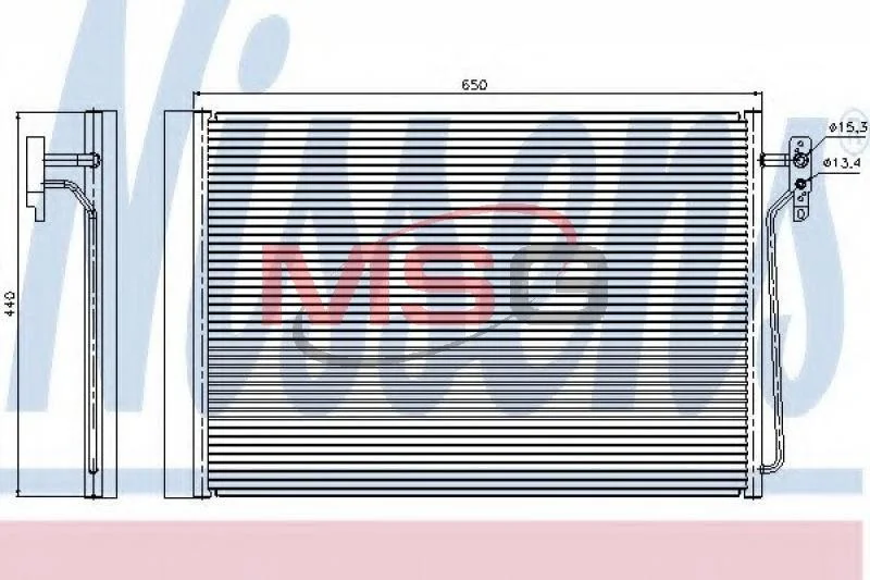 Радіатор кондиціонера First Fit NISSENS 940045 (фото 1)
