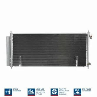 Конденсер кондиціонера HONDA JAZZ 03- -ua NISSENS 940051