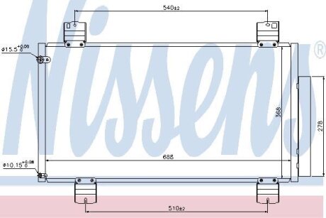 Конденсер кондиціонера NISSENS 940113