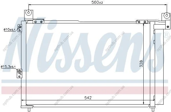 Радиатор кондиционера NISSENS 940143 (фото 1)